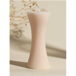 Свеча декоративная «Талия», нежно-розовая, 5.8×5.8×13.2 см