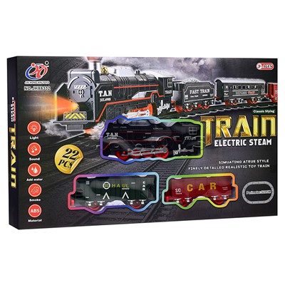 Железная дорога "Train electric steam-1" в коробке