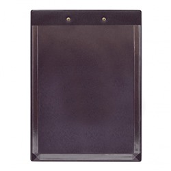 Планшет с расширяющим карманом и прижимом, А4 черный ДПС