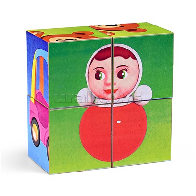 Кубики в картинках 34 "Игрушки"