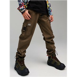Брюки текстильные утепленные флисом для мальчиков