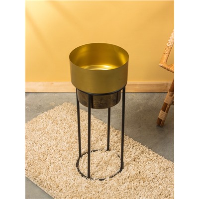 Кашпо на подставке «Золото Скифов», 28×28×61 см, железо