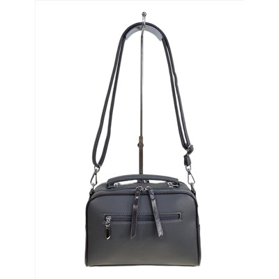 Женская сумка из искусственной кожи и замши, цвет серый