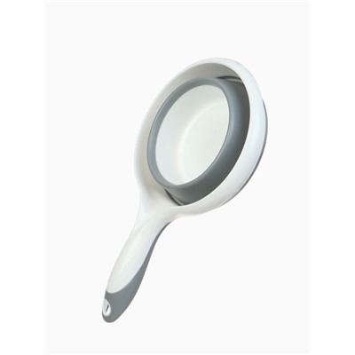 Ковш для купания детский, складной, 1 л, цв. белый/серый