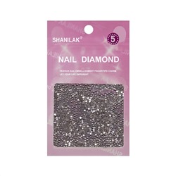 517879 Nail Art Стразы для ногтей №5, серебристый