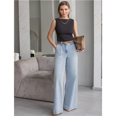 Топ из премиального хлопка с эластаном