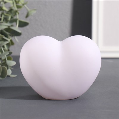 Фигурка светящаяся RISALUX «Сердце. Портрет», LED-ночник, 3хLR44, 8×11×7 см