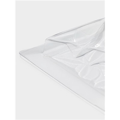 Форма для шоколада «Цветы», пластик, 20.5×10.5×1.5 см, прозрачная