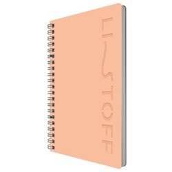 Тетрадь  80л клетка на спирали пластиковая обложка "LISTOFF STYLE. 4" ТПЛС580134 Эксмо