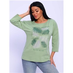 Футболка "Сайли" (Оливковый)