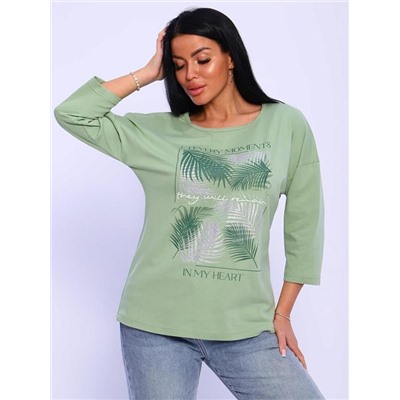 Футболка "Сайли" (Оливковый)