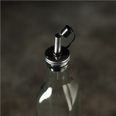 Бутылка для соусов и масла Доляна «Классик», 500 мл, 5.5×29 см, стекло, прозрачная