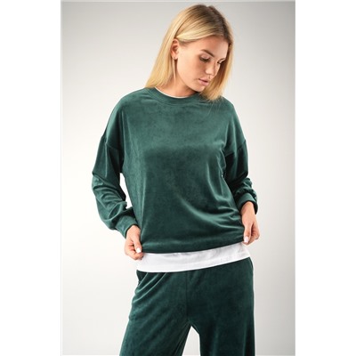 Женский велюровый костюм оверсайз Happyfox