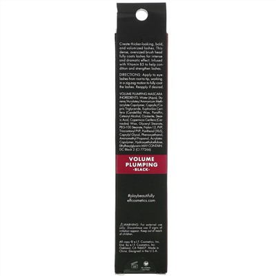 E.L.F., Volume Plumping Mascara, Black, 0.25 fl oz (7.5 ml)