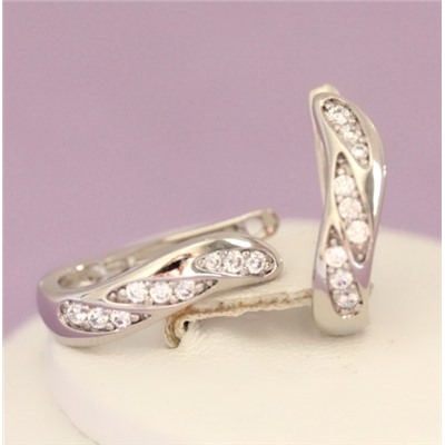 Серьги родий Н01-12837