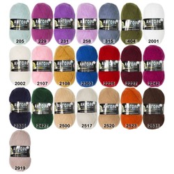 Пряжа Color City Angora Кролик серебристый