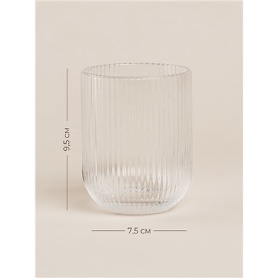 Стаканы SL Home «Модерн», 260 мл, 7.5×9.5 см, набор 6 шт., стекло, прозрачные