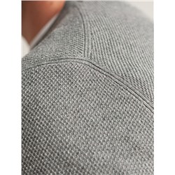 Джемпер фактурной вязки из хлопка с нейлоном