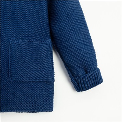 Джемпер вязаный Крошка Я Trendy, рост 68-74 см, синий