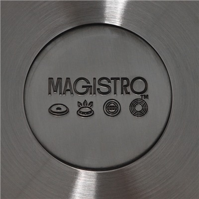 Набор кастрюль Magistro, 3 шт.: d=16/20/24 см, толщина 0.6 мм, штабелируемые, индукция, 304 AISI марка стали