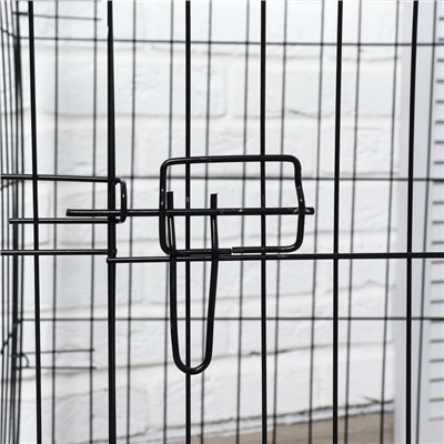 Клетка для собак 51×35×41 см, черная