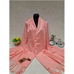 Тёплый палантин, цвет коралловый