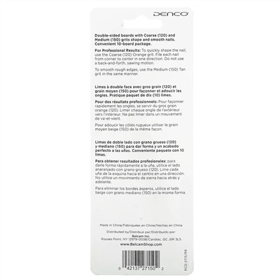 Denco, Emery Boards, 10 Pack