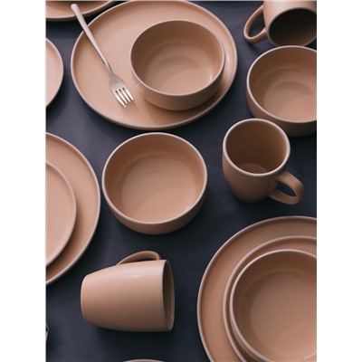 Кружка Доляна «Кремовое облако», 340 мл, керамика, кремовая