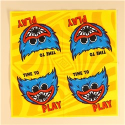 Салфетки бумажные «Хагги Вагги», 33×33 см, 20 штук, 3-х слойные, Монстр