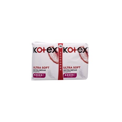 Kotex Прокладки ULTRA SOFT 16шт Super