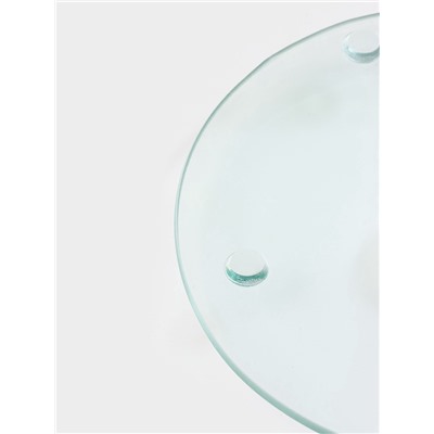 Подставка для торта Magistro «Восток», d=32 см, вращающаяся, стекло, чёрная