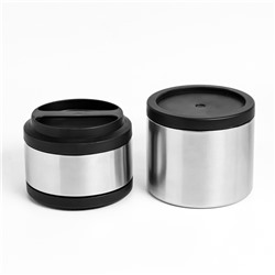 Термос для еды с широким горлом, 1.2 л, 6 ч, 11.3 х 15.3 см, черный