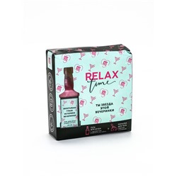 УЦЕНКА Набор RELAX TIME, гель для душа во флаконе виски, 250 мл и мочалка для тела