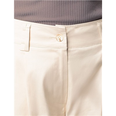 Брюки-палаццо из хлопка с защипами