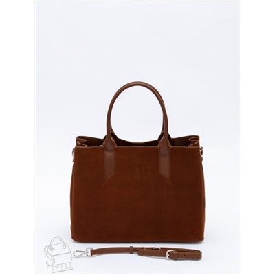 Сумка женская кожаная 1019M brown Polina&Eiterou