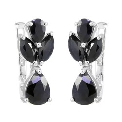 Серьги из серебра сапфир, Свод
