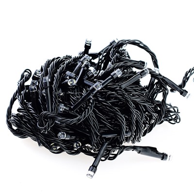 Электрогирлянда светодиодная 10 м, 100 ламп, холодный