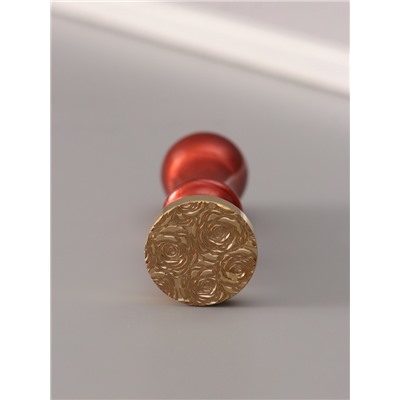 Печать для сургуча с пластиковой ручкой «Розы», 6.3×2.5×2.5 см