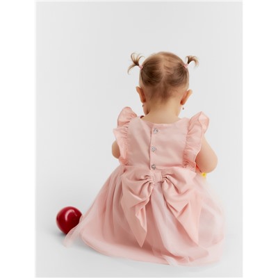 Платье для девочки «Крошка Я», рост 62-68 см, персиковое