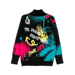 Свитер трикотажный для девочек