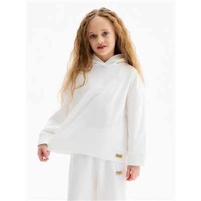 Худи детское MINAKU, цвет молочный, рост 158 см