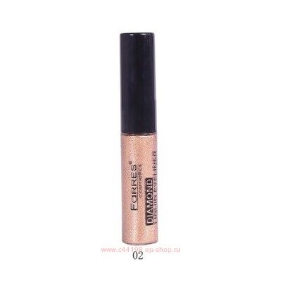 Farres Подводка для глаз цветная Glitter Diamond с тонкой кисточкой тон 2 медь 8014