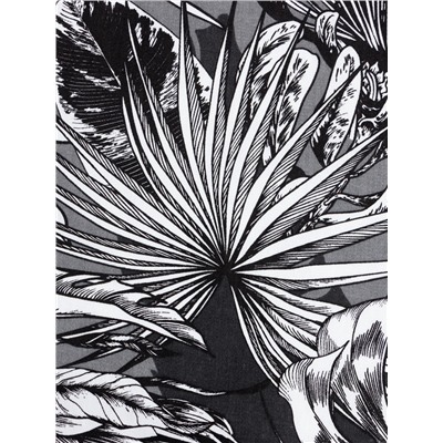 Шторы для кухни с подхватами «Этель» Palm leaves, 149×180 см, комплект - 2 шт.