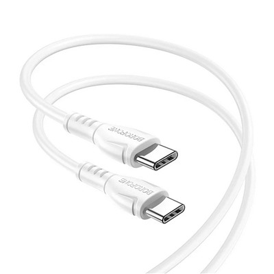 Кабель Type-C - Type-C Borofone BX51 (повр. уп) 60W 100см 3A  (white)