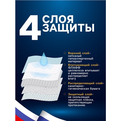 Впитывающие пелёнки для животных «ПИЖОН», 60×60 см, гелевые, набор 5 шт.