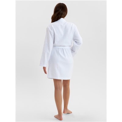 Халат махровый Этель, женский, р 50-52 цвет белый, 100% хлопок, 320 г/м²