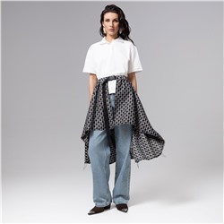 Юбка-килт дизайнерская, Игра теней (серый)