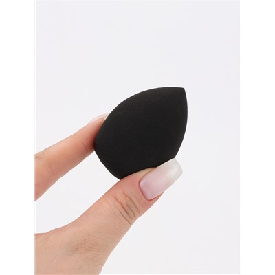 Спонжи для макияжа, набор - 2 шт., 6×4 см, увеличиваются при намокании, чёрные