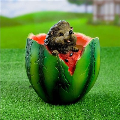 Декоративное кашпо для цветов «Арбуз», 14×17 см, полистоун