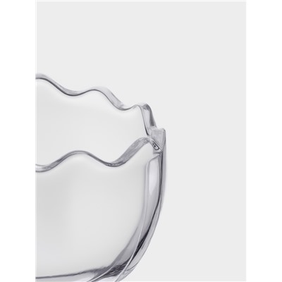 Конфетница «Ушки», 170 мл, 8.3×11.5 см, стекло, прозрачная